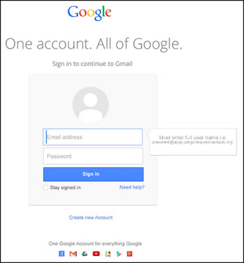 New Google Login